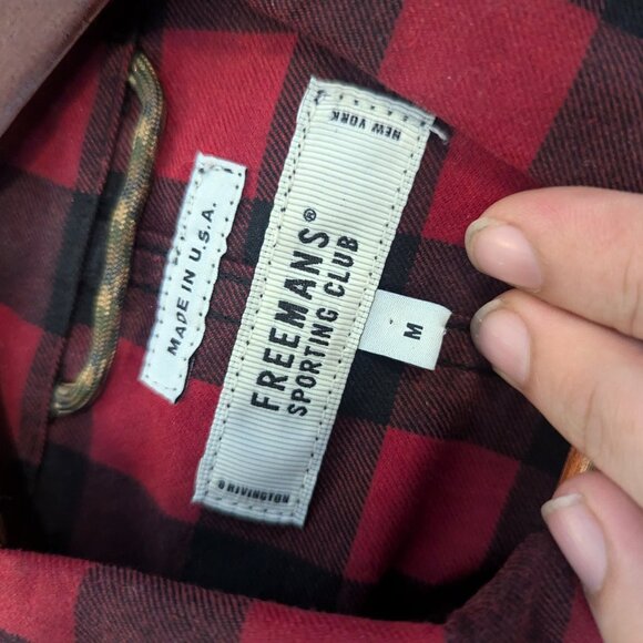 FREEMANS SPORTING CLUB - Waxed cotton checked jacket - Sz M - Picture 7 of 8